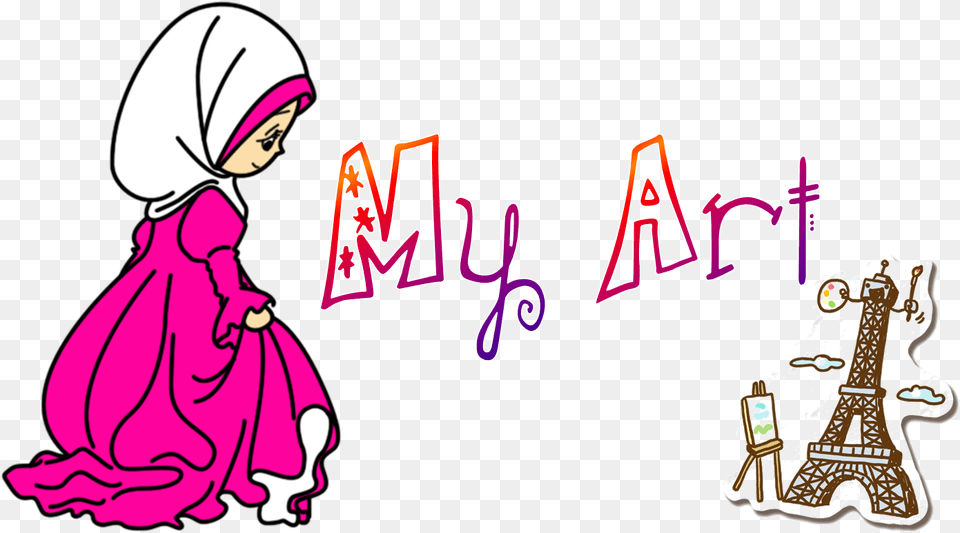 My Art Anime Eyes Tutorial Aisyah Putri The Jilbab In Love, Adult, Purple, Person, Female Free Png Download