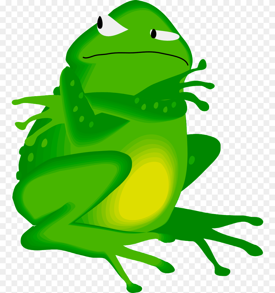 My Bad Attitude The Best, Green, Amphibian, Animal, Frog Png
