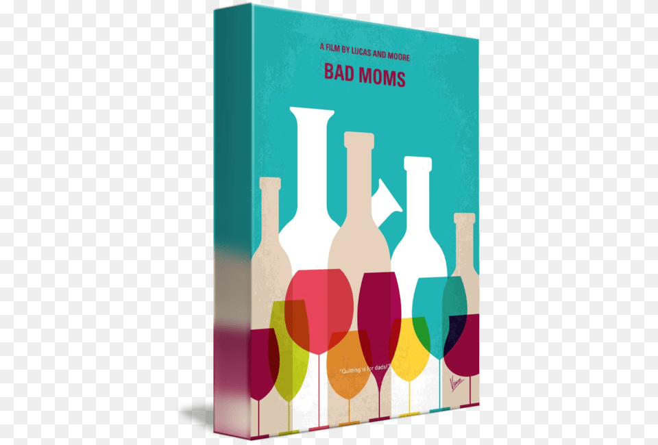 My Bad Moms Minimal Movie Poster, Bottle, Glass Png Image