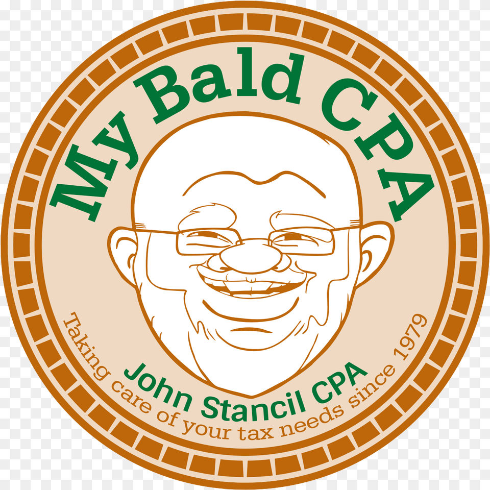 My Bald Cpa Circle, Logo, Symbol, Badge, Person Png