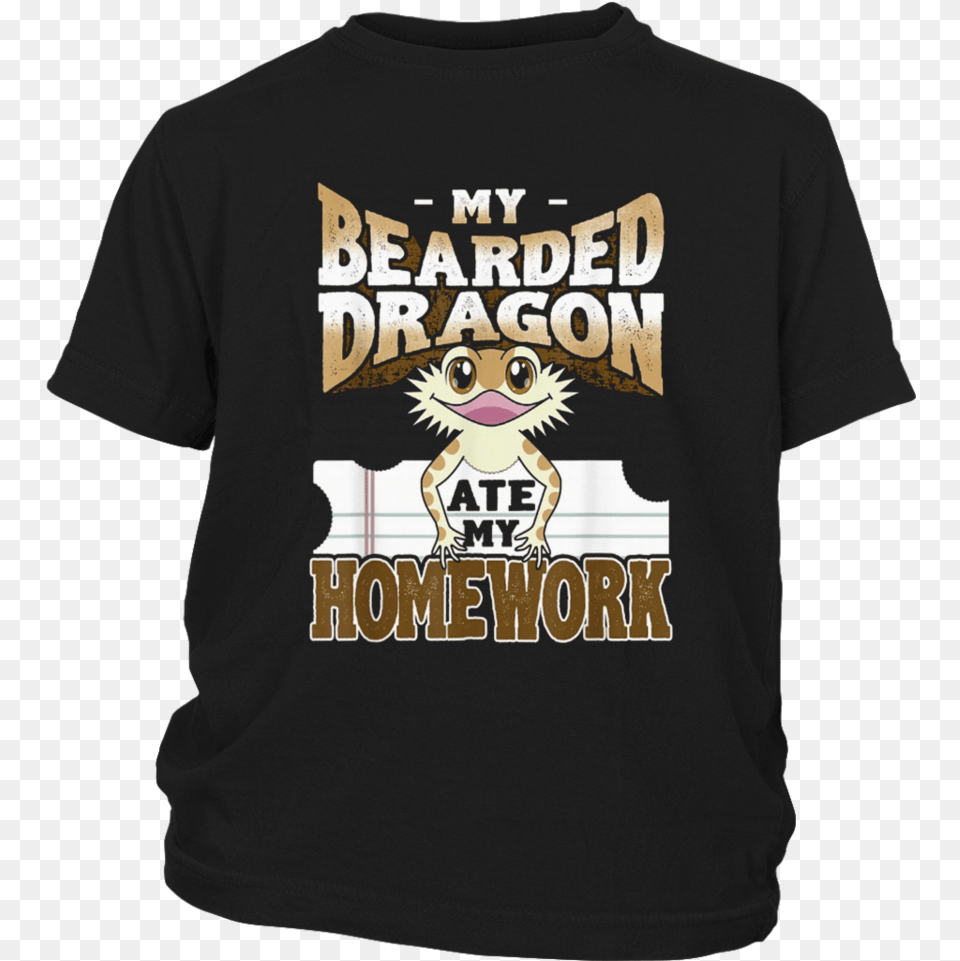 My Bearded Dragon Ate My Homework Shirt Cute Beardie Active Shirt, Clothing, T-shirt Free Transparent Png