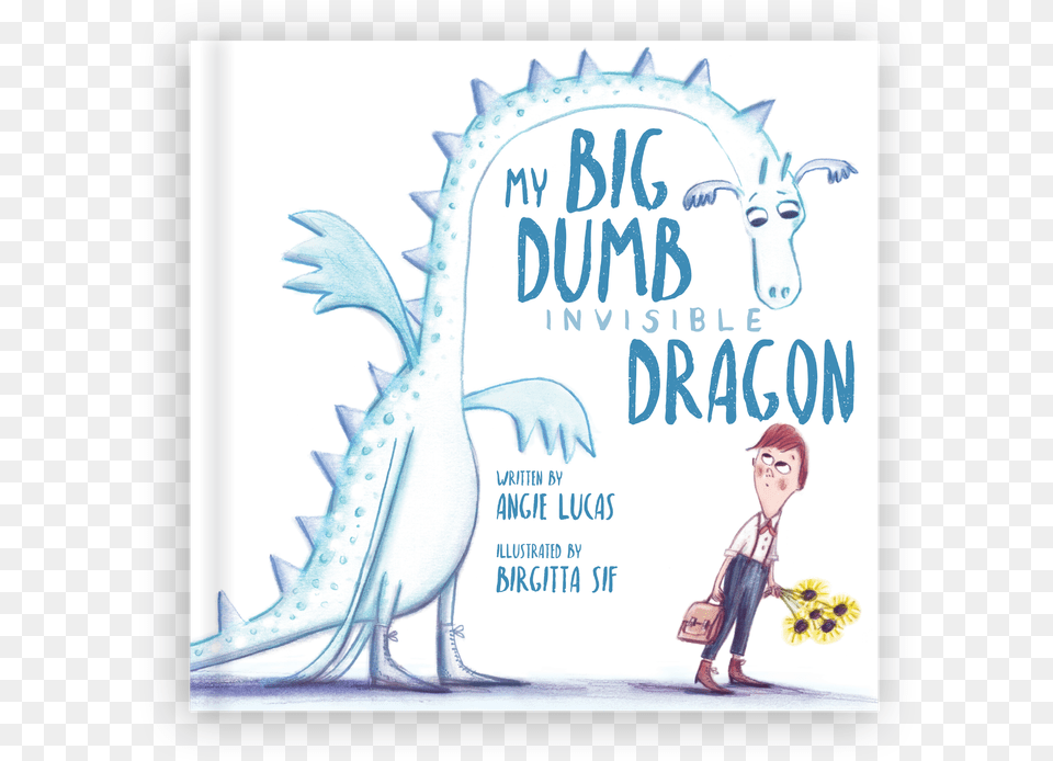 My Big Dumb Invisible Dragon 3d Book Cover, Publication, Adult, Person, Woman Png