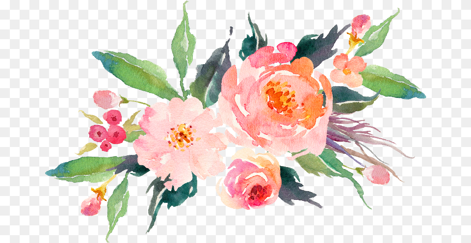 My Blog Got A Facelift This Week And I39m So Excited Pink Watercolor Flowers, Art, Pattern, Floral Design, Graphics Free Png Download