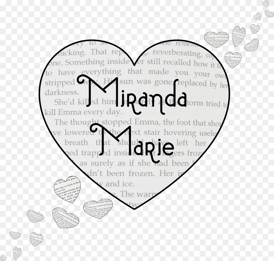 My Books Sincerely Miranda Marie Heart Free Png
