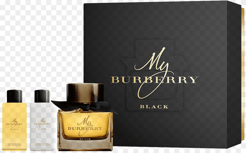 My Burberry Perfume Black, Bottle, Cosmetics Png Image