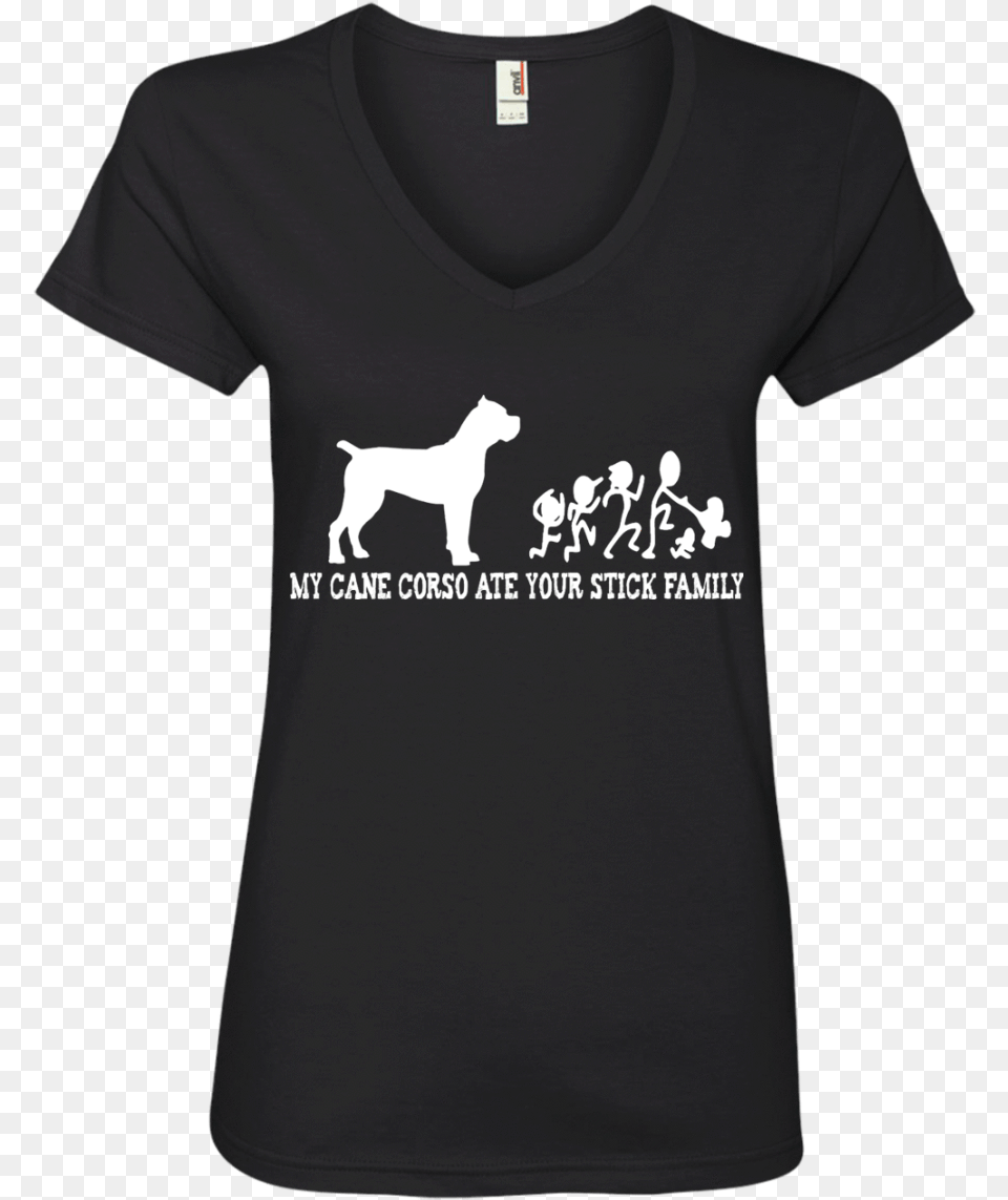My Cane Corso Ate Your Stick Family Ladies Id Wax, Clothing, Shirt, T-shirt, Animal Png Image