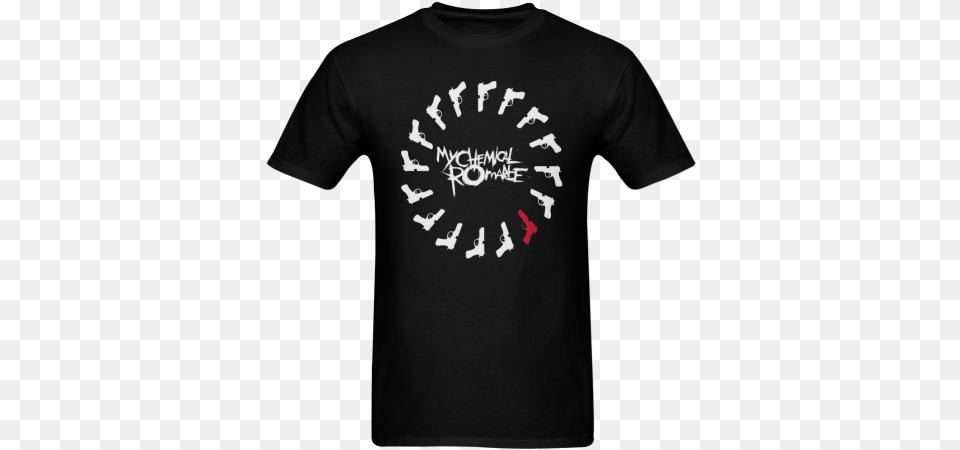 My Chemical Romance Logo Music Band Sunny Men39s T My Chemical Romance Guns, Clothing, T-shirt, Shirt Png