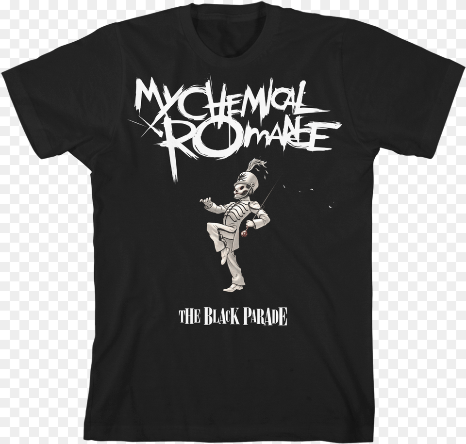 My Chemical Romance The Black Parade T Shirt, Clothing, People, Person, T-shirt Free Transparent Png