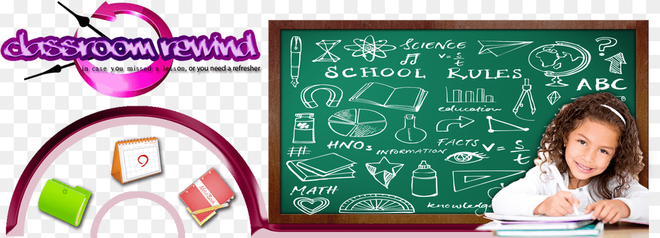 My Classroom Rewind Blackboard, Child, Female, Girl, Person Free Transparent Png