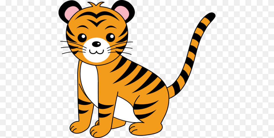 My Clip Art Of A Cute Orange Tiger Sweet Clip Art, Animal, Lion, Mammal, Wildlife Free Png