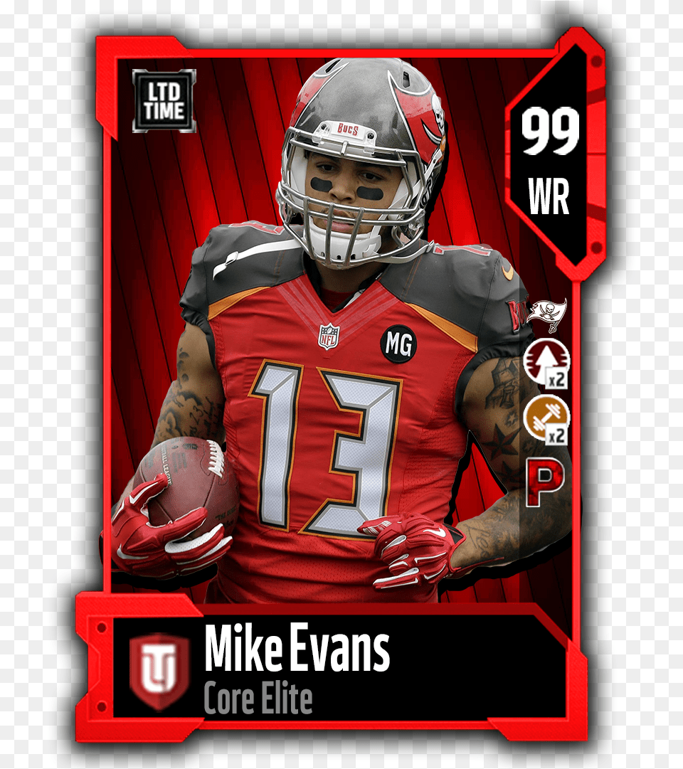 My Custom Mut 18 Cards Sprint Football, Helmet, Playing American Football, Person, Sport Png Image