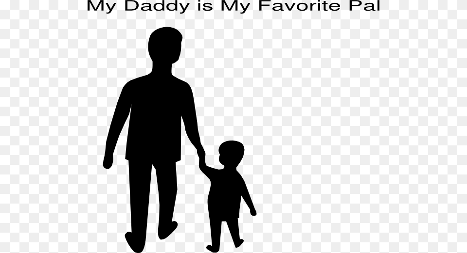 My Daddy Is My Favorite Pal Clip Art, Silhouette, Adult, Person, Man Png Image