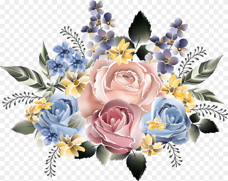 My Design Beautiful Roses Decoupage, Art, Floral Design, Flower, Graphics Free Png Download