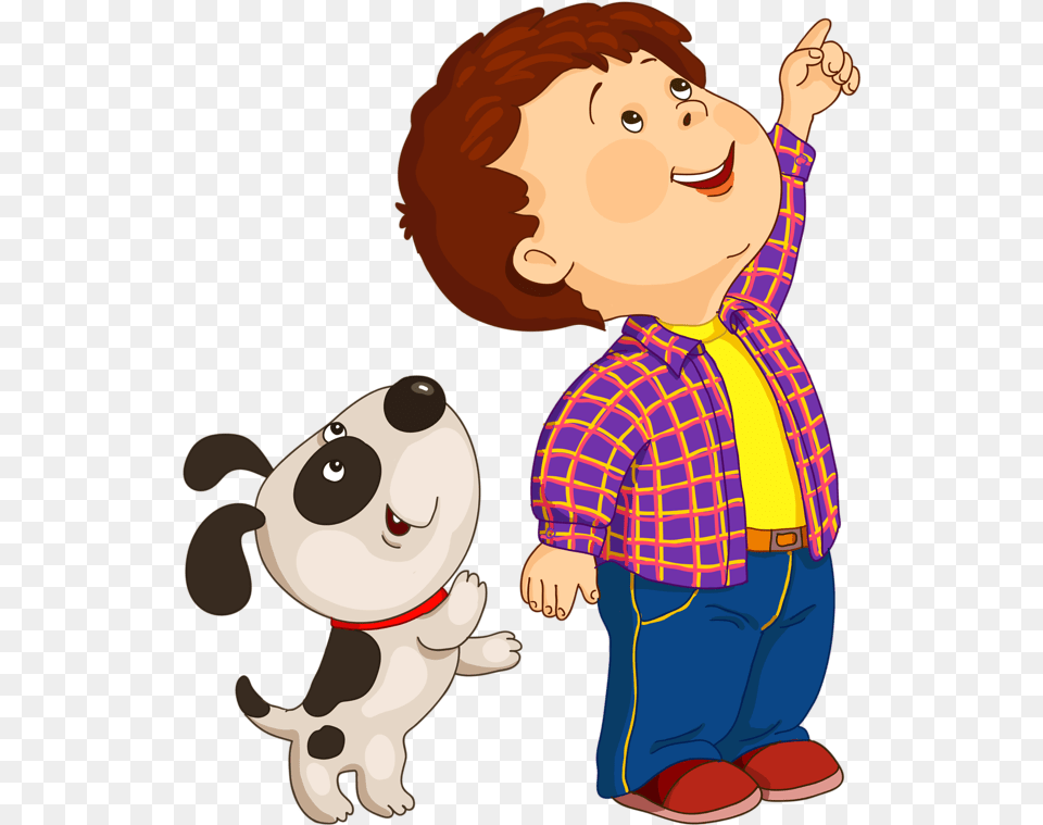 My Dog My Friend Children Looking Up Clipart, Baby, Person, Clothing, Pants Free Transparent Png