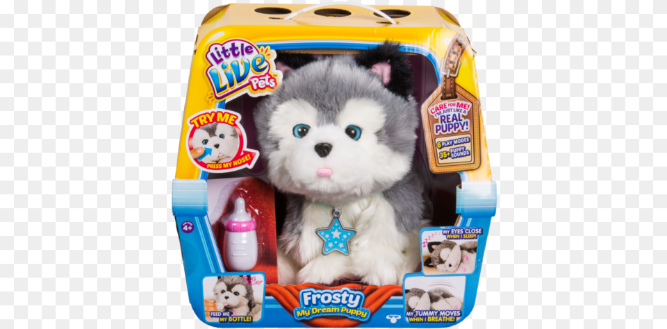 My Dream Puppy Frosty Little Live Pets Husky, Animal, Canine, Dog, Mammal Free Png