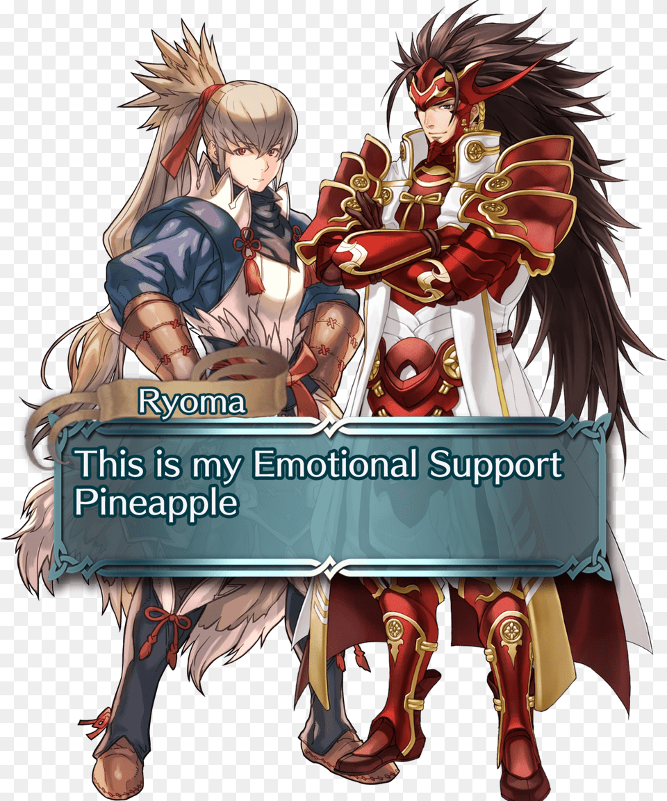 My Emotional Support Pineapple Or Reversed With This Ryoma Fire Emblem Heroes, Book, Comics, Publication, Adult Png