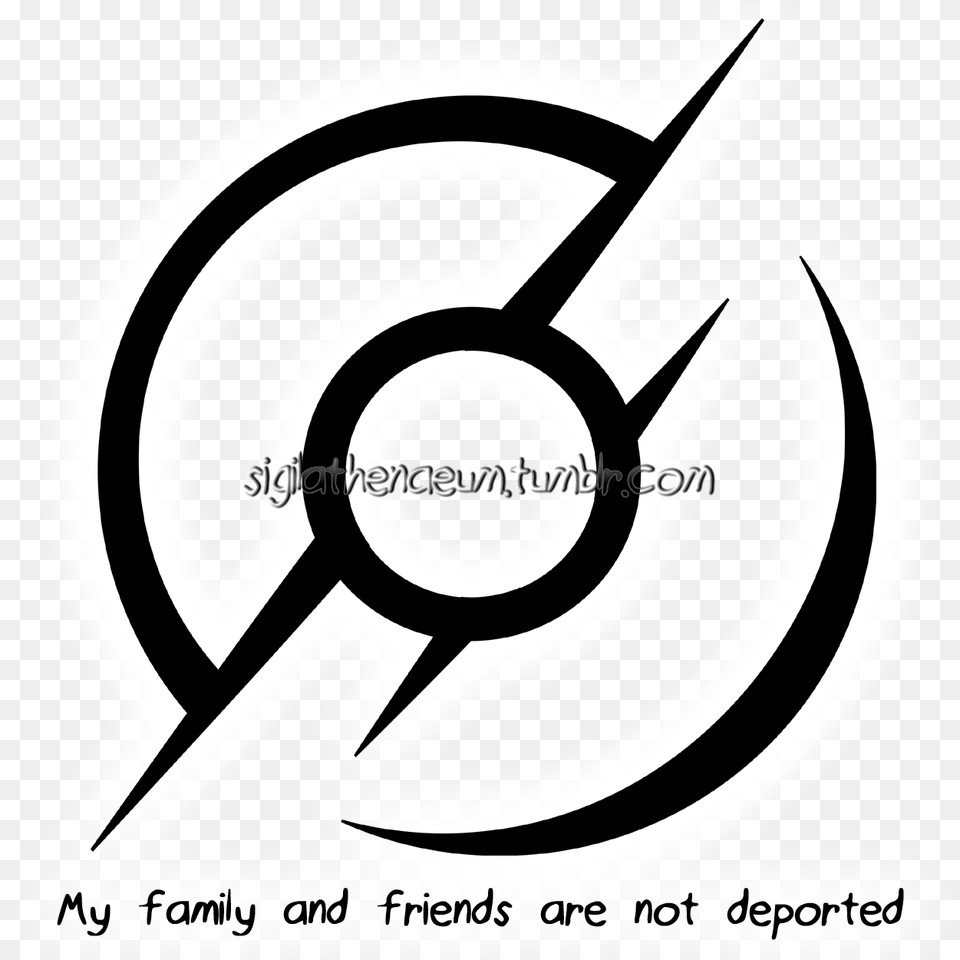 My Family And Friends Are Not Deportedu201d Sigil Circle Ko Fi Logo, Spiral Png