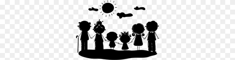 My Family Files Silhouette Background Silhouette Background Family, Smoke Pipe, Crowd, Person, People Free Transparent Png