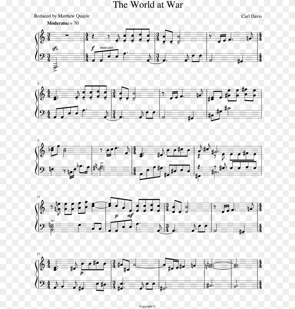My Father39s World Piano Sheet Music, Gray Png Image