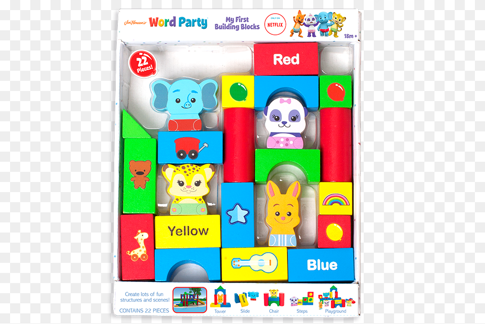 My First Building Blocks Netflix Word Party Toys Free Png