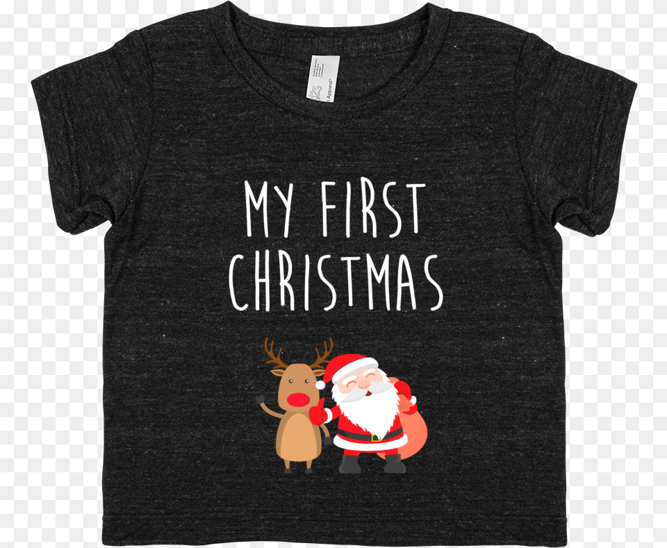 My First Christmas Transparent, Clothing, T-shirt, Shirt, Baby Free Png Download