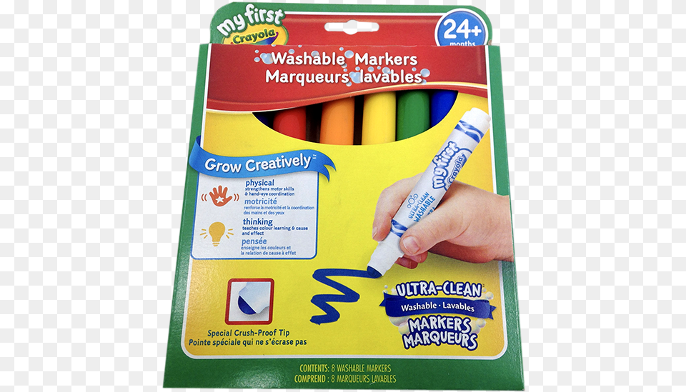 My First Crayola Washable Markers, Marker, Baby, Person Free Transparent Png