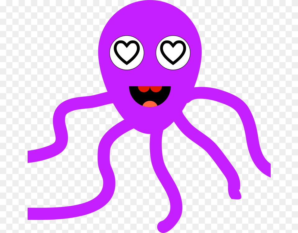 My First Octopus Animal Line Art Cartoon, Purple, Baby, Person, Invertebrate Png
