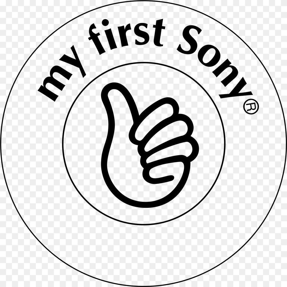 My First Sony Logo Transparent, Gray Png Image