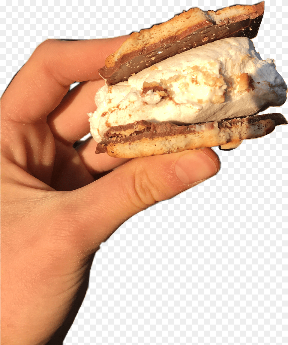 My First Sticker Sorry If It Makes You Hungry Smore Fast Food, Person, Body Part, Burger, Hand Png Image