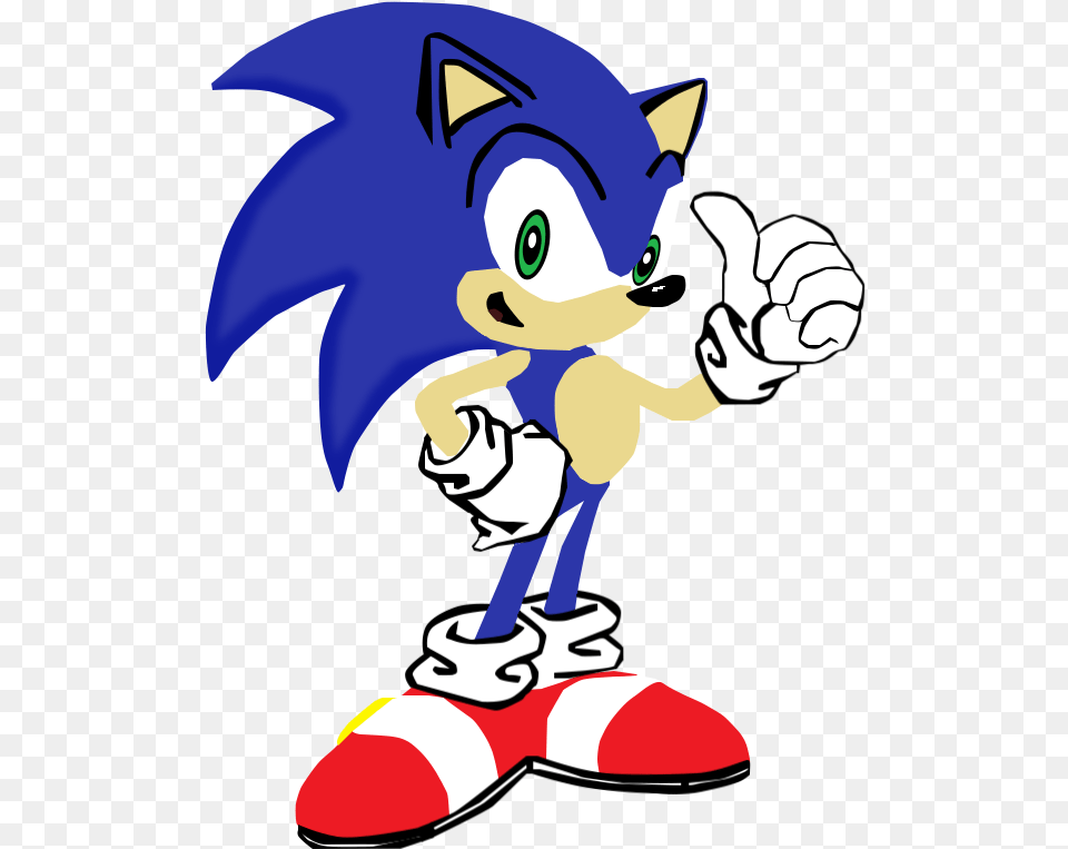 My First Vector Of Sonic The Sonic The Hedgehog Winking, Baby, Person, Cartoon Free Png