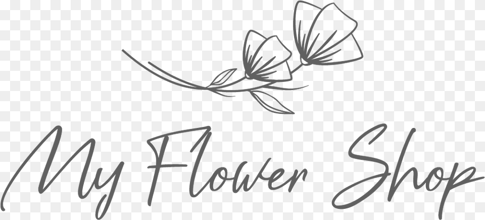 My Flower Shop Famous Flower Shop Logo, Handwriting, Text Png Image