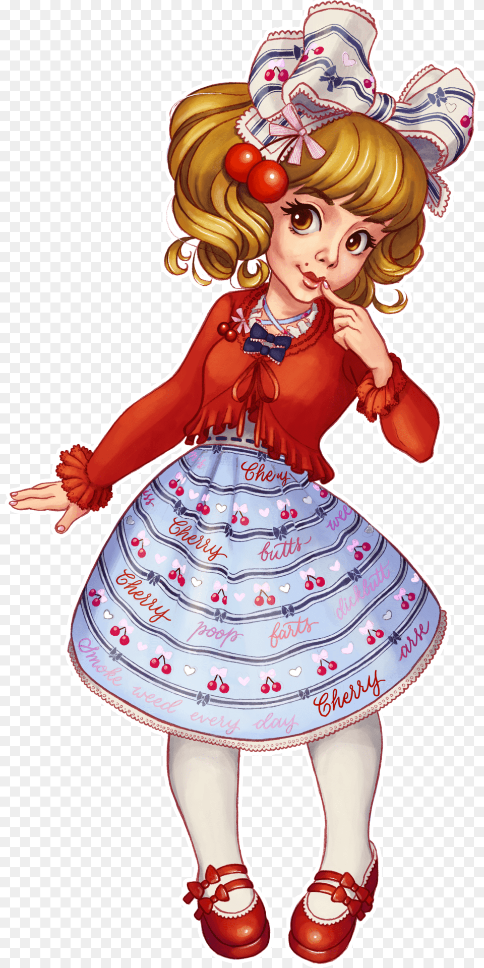 My Friend Ali In One Of Her Lolita Fashion Coordinates Cartoon, Child, Female, Person, Girl Free Png