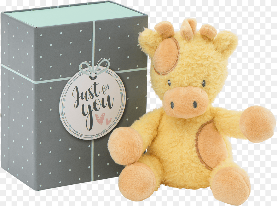 My Friend Baby Giraffe In Gift Box Large My Friend Baby Gift Box, Teddy Bear, Toy, Plush Png Image