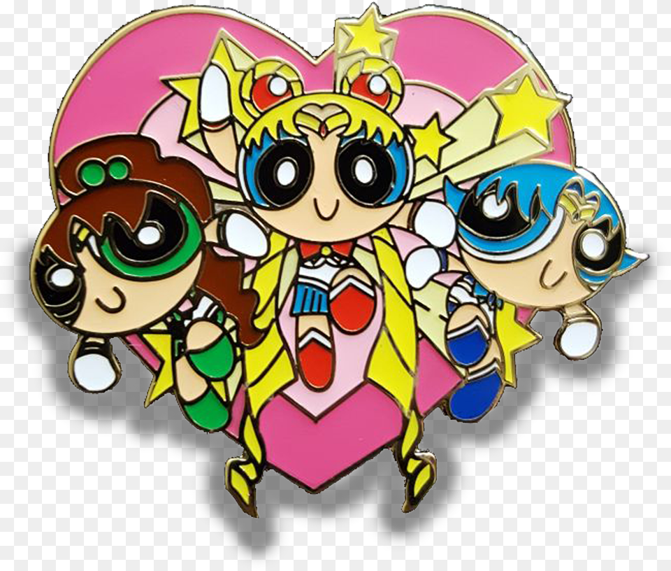 My Friend Designed A Powerpuff Girlssailor Moon Mashup Powerpuff Girls Sailor Moon, Art, Graphics, Baby, Person Free Png Download