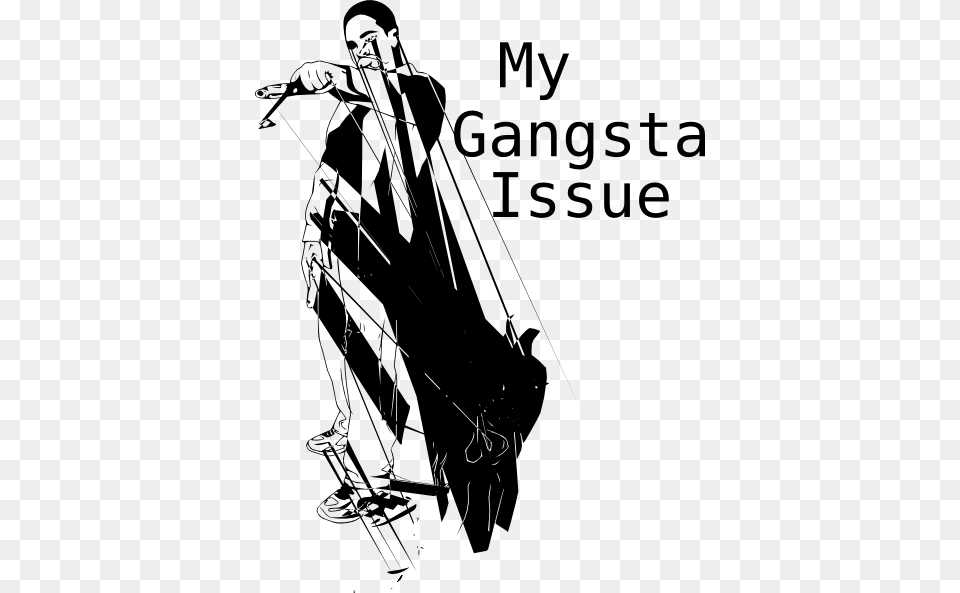 My Gangsta Issue Clip Art Illustration, Adult, Male, Man, Person Free Png Download