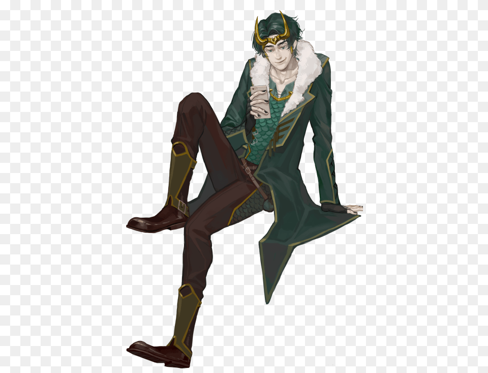 My Gooooorgeous Loki Commission From Yukinnn He S, Clothing, Person, Costume, Long Sleeve Free Png Download