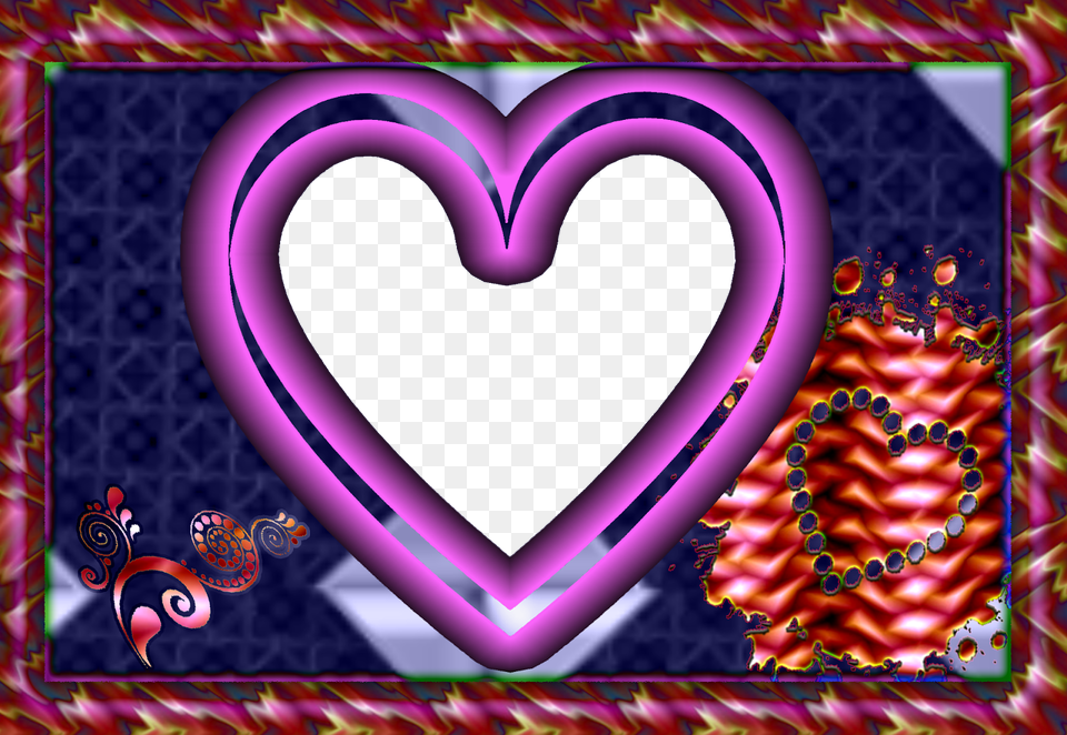 My Heart 3 Frame Heart, Purple, Pattern Png