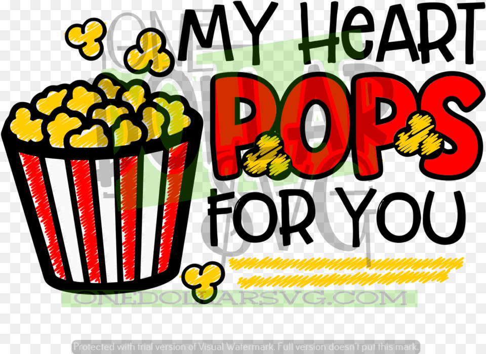 My Heart Pops For You Svg Design, Advertisement, Poster, Plant, Potted Plant Free Png