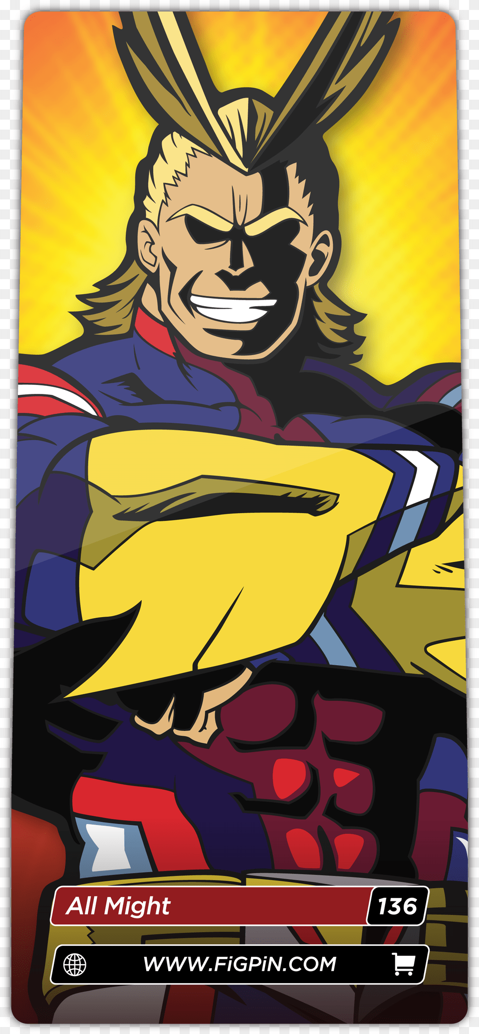 My Hero Academia All Might Enamel Pindata Src Cdn My Hero Academia All Might Bilder, Book, Comics, Publication, Face Free Transparent Png
