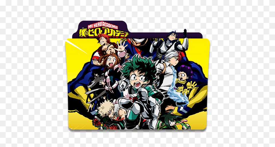 My Hero Academia Anime Folder, Book, Comics, Publication, Baby Free Transparent Png