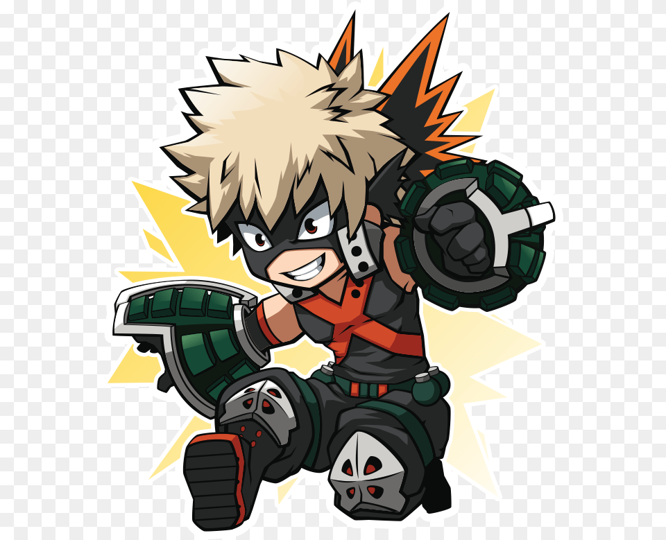 My Hero Academia Bakugo Chibi, Book, Comics, Publication, Anime Free Transparent Png