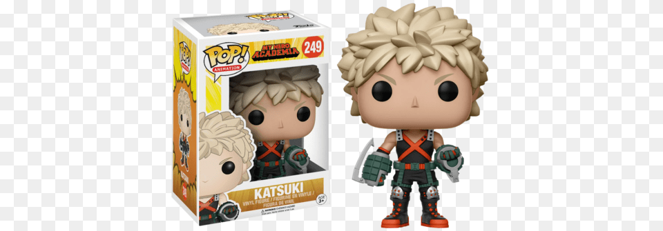 My Hero Academia Bakugou Katsuki Pop Figure, Baby, Person, Toy, Doll Free Png