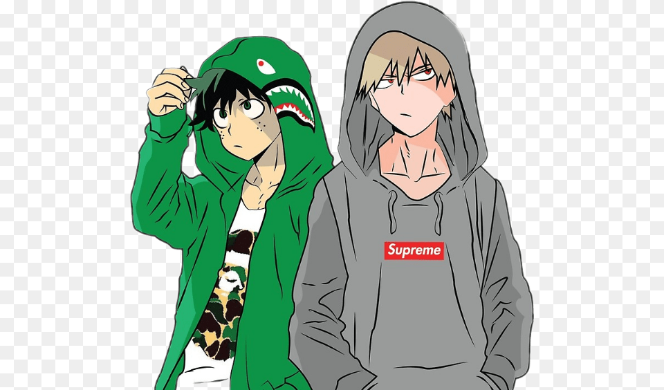 My Hero Academia Boku No Hero Academia Deku Bakugou, Sweatshirt, Clothing, Sweater, Knitwear Png