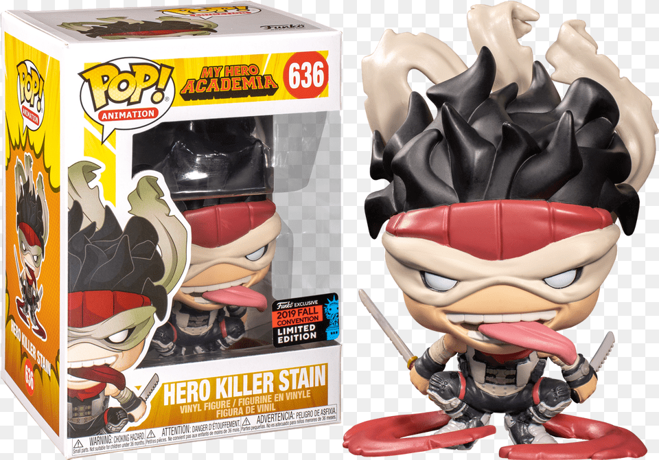 My Hero Academia Dabi Nycc 2019 Shared Exclusive Hero Killer Stain Funko Pop, Figurine, Person, Adult, Female Png