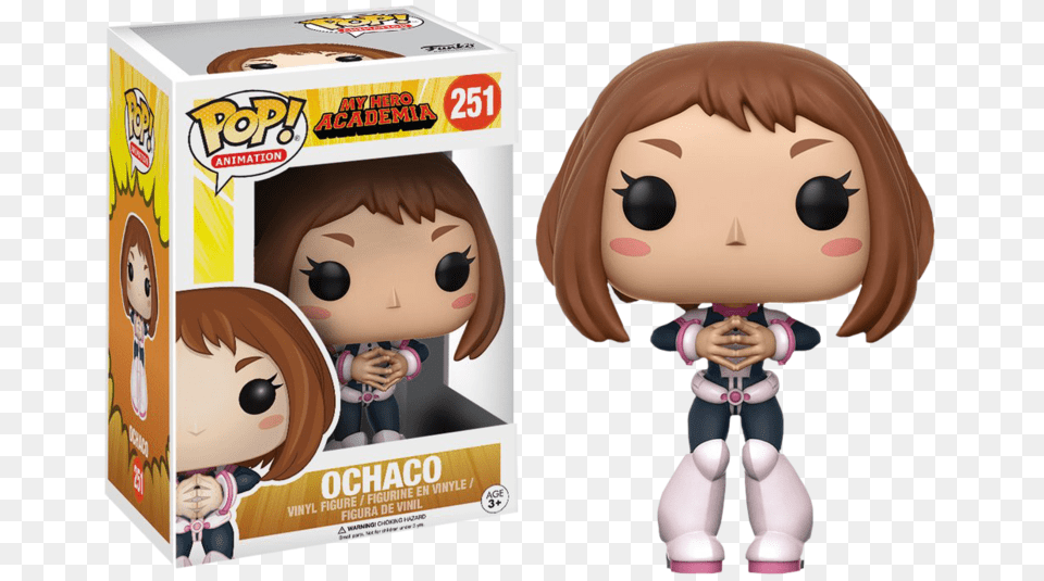 My Hero Academia Funko Pop Ochako, Baby, Doll, Person, Toy Free Transparent Png