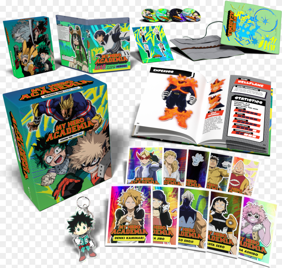 My Hero Academia Season 2 Part 2 Limited Edition, Book, Comics, Publication, Person Png Image