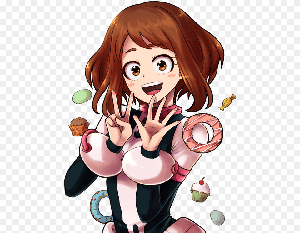 My Hero Academia Uraraka Kawaii, Book, Comics, Publication, Baby Free Transparent Png