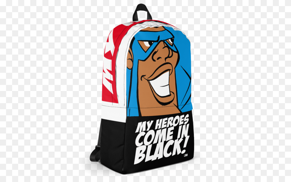 My Heroes All Over Backpack My Hero Tees, Bag, Adult, Male, Man Png Image