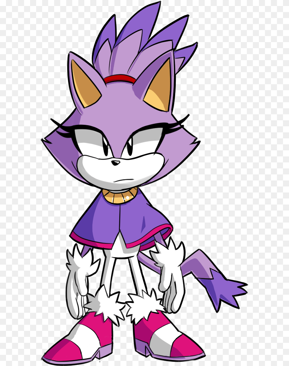 My Idea Of What Classic Blaze The Cat Might Look Like Classic Blaze The Cat, Book, Comics, Publication, Purple Free Transparent Png