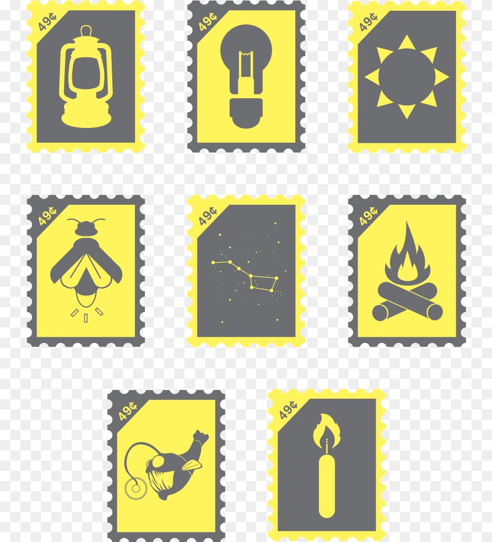 My Illuminated Stamps Are A Series Of Postage Stamps, Cross, Symbol Free Transparent Png